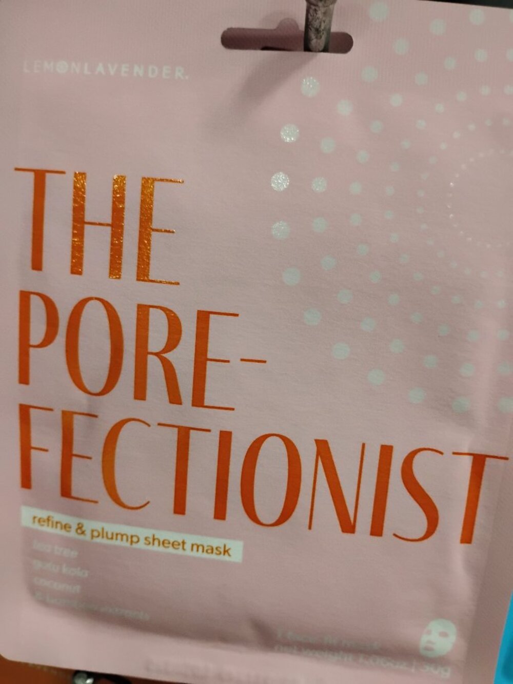New Lemon Lavender The Pore _ Fectionist Refine And Plump Sheet Face Mask